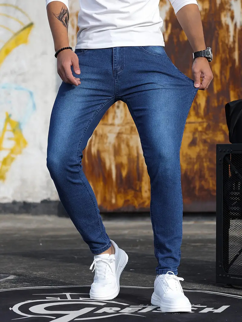 Drune | Herren Bequeme Slim Fit Jeans