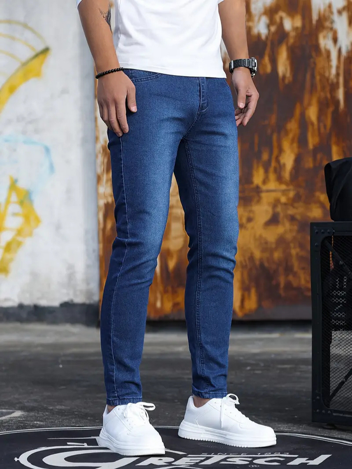 Drune | Herren Bequeme Slim Fit Jeans