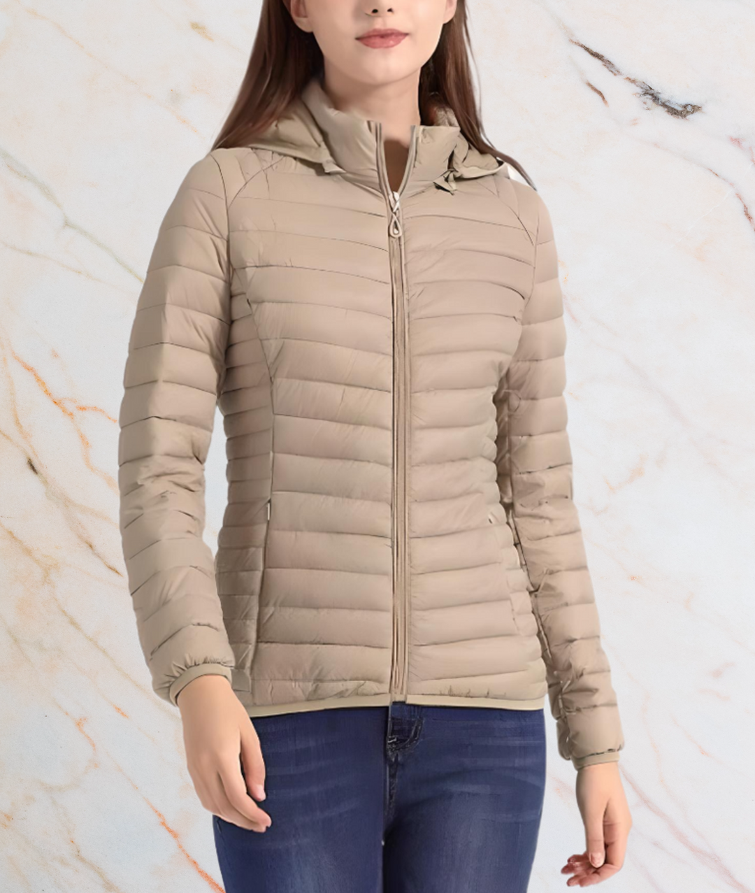 Drune | Slim Fit Puffy Jacket mit Reißverschluss - MAYLEE