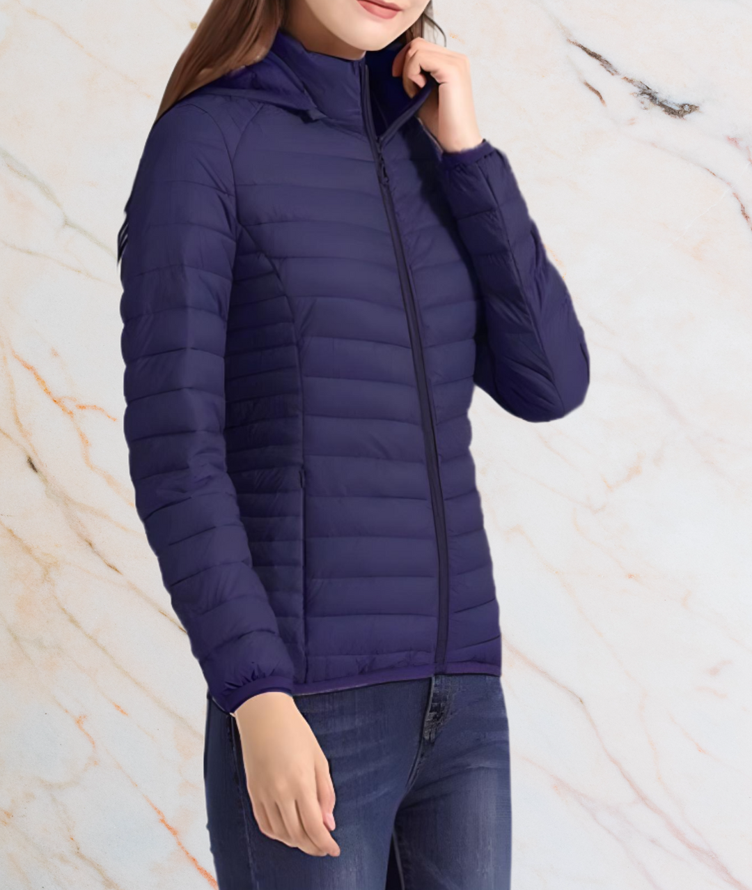 Drune | Slim Fit Puffy Jacket mit Reißverschluss - MAYLEE