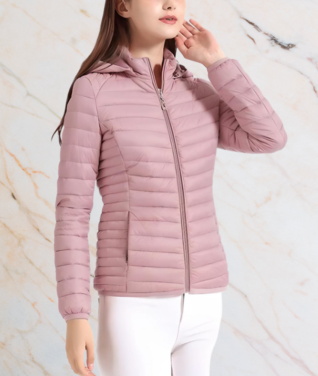 Drune | Slim Fit Puffy Jacket mit Reißverschluss - MAYLEE