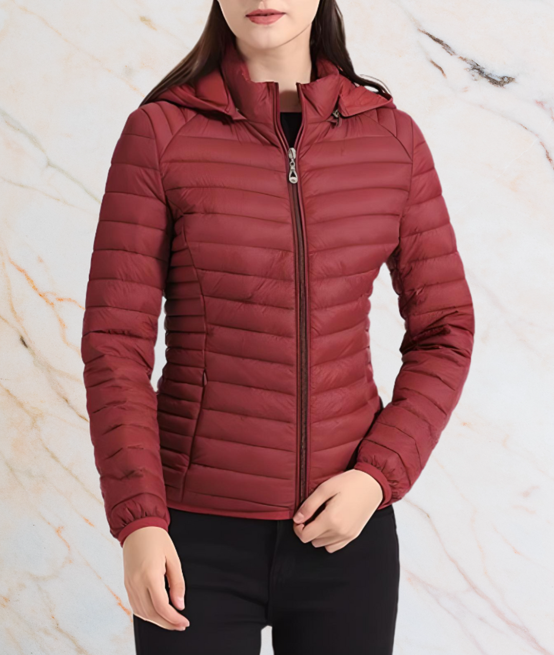 Drune | Slim Fit Puffy Jacket mit Reißverschluss - MAYLEE