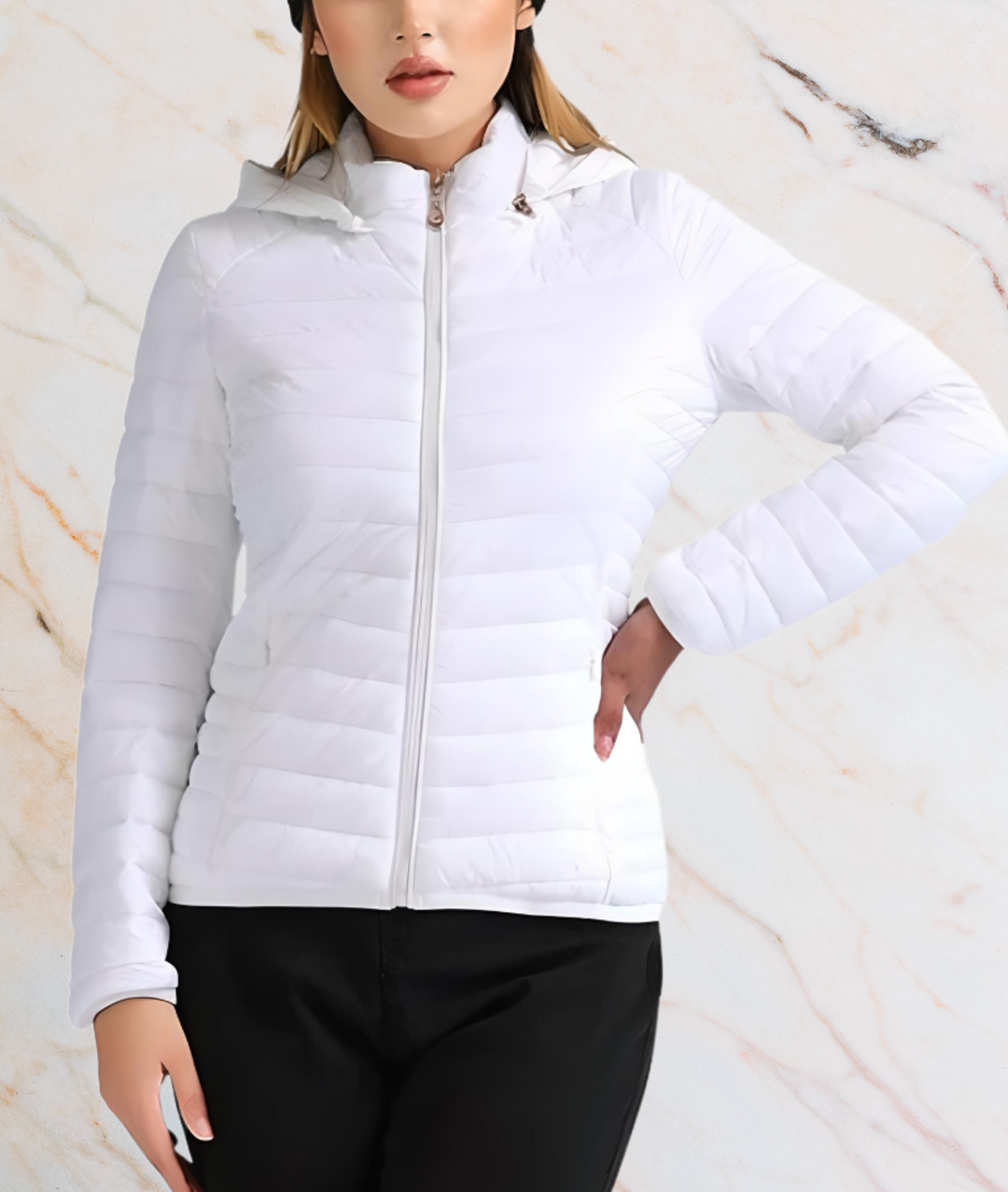 Drune | Slim Fit Puffy Jacket mit Reißverschluss - MAYLEE