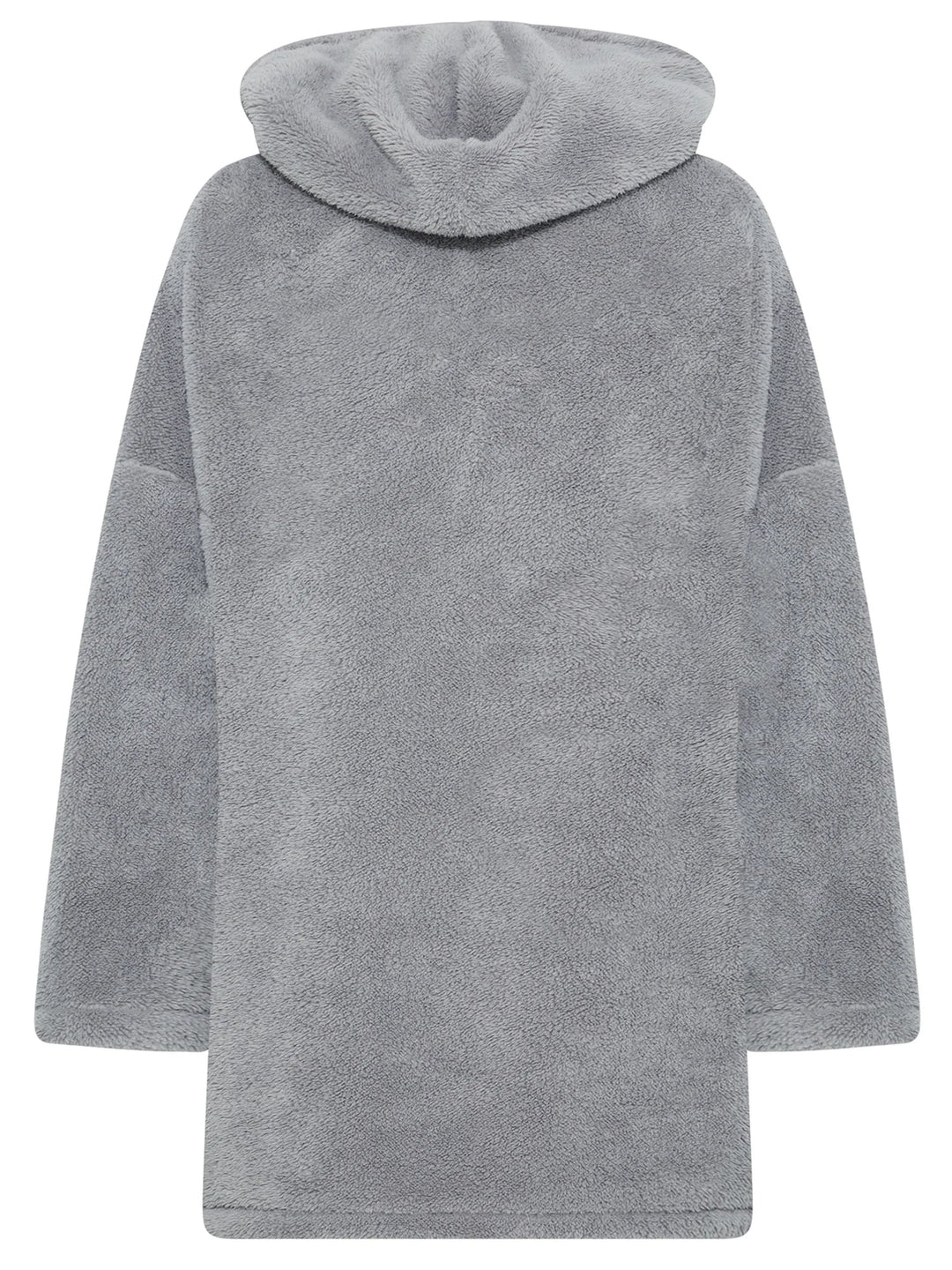 Drune | Snuggle Plus Übergrößen Teddy Hoodie Kleid