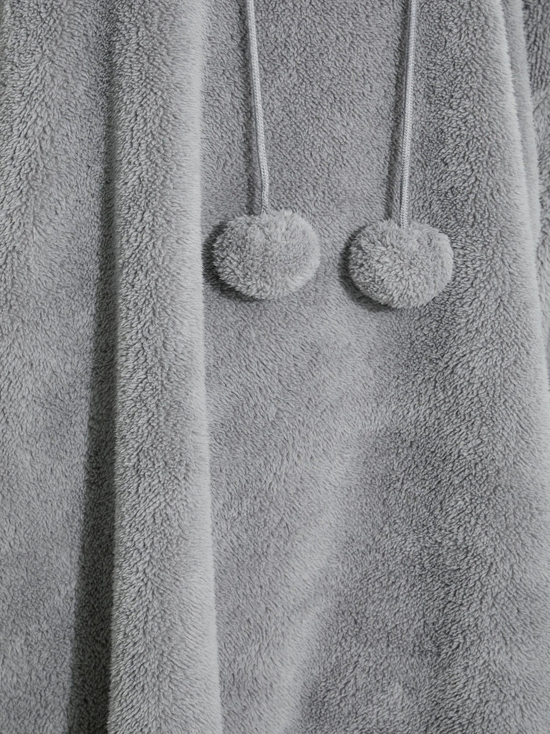 Drune | Snuggle Plus Übergrößen Teddy Hoodie Kleid