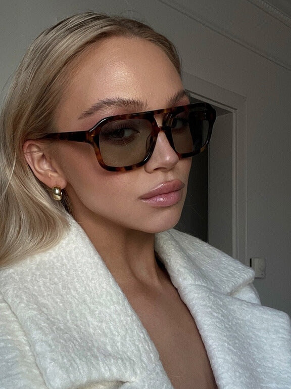 Drune – Vintage Sonnebrille Damen im Leopardenprint | Retro Sunglasses Women
