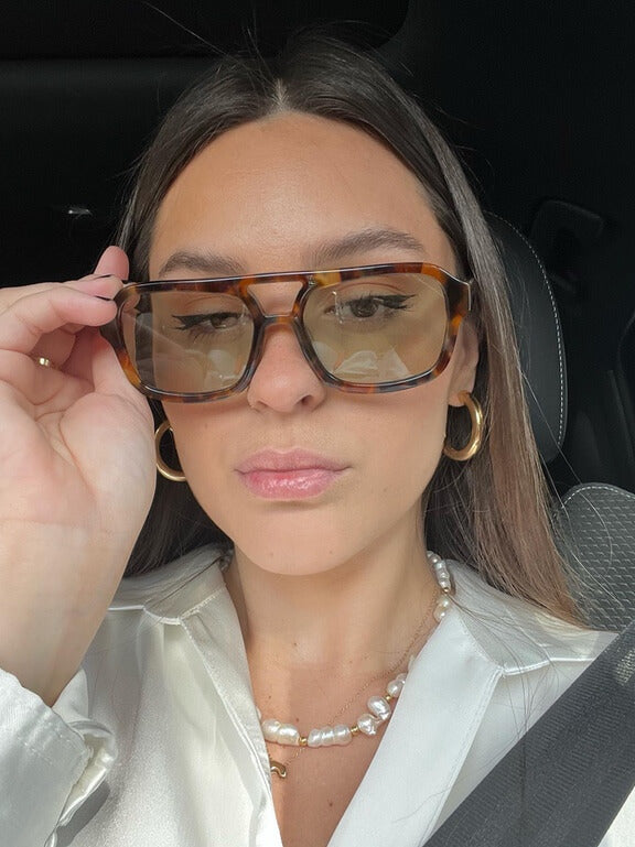 Drune – Vintage Sonnebrille Damen im Leopardenprint | Retro Sunglasses Women