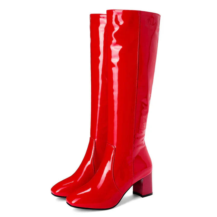 Drune | Hohe Lackstiefel Für Damen