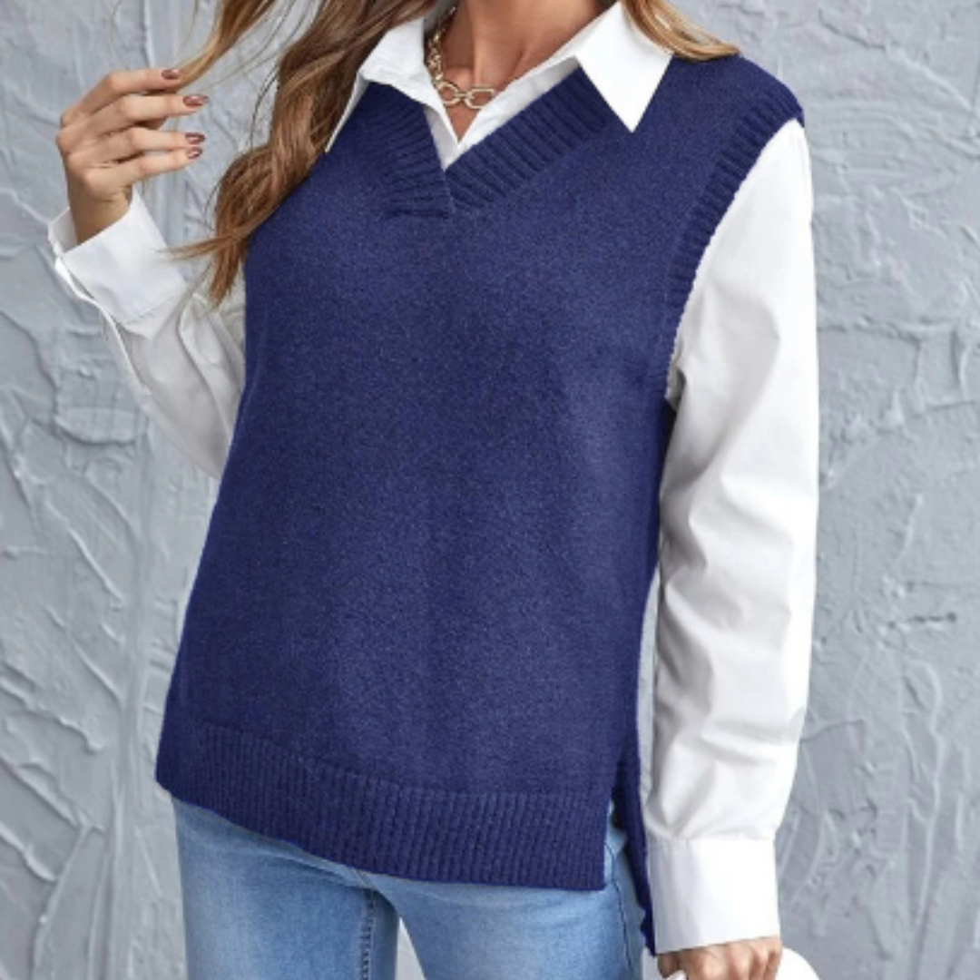 Drune | Weiches Strickweste mit V-Ausschnitt