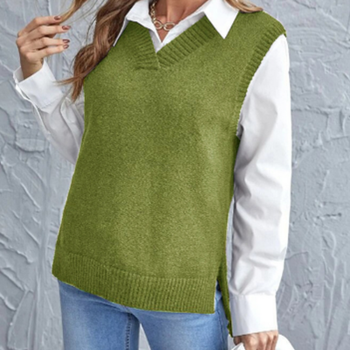 Drune | Weiches Strickweste mit V-Ausschnitt