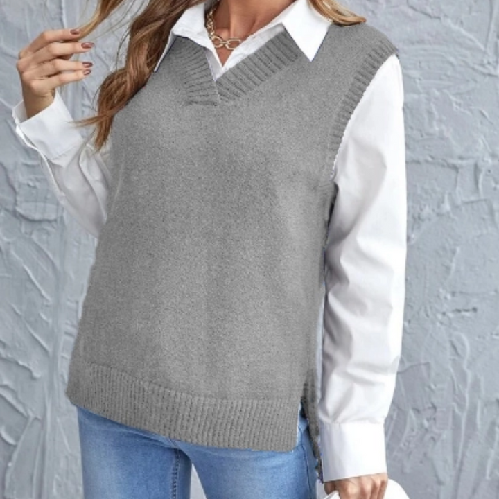 Drune | Weiches Strickweste mit V-Ausschnitt