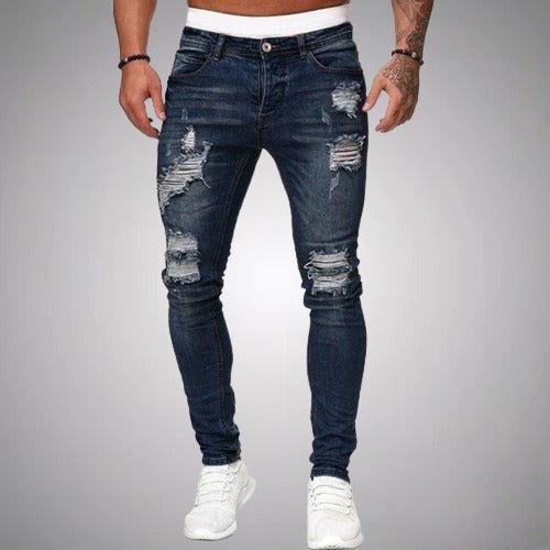 Drune | Dehnbare Ripped Jeans Für Männer