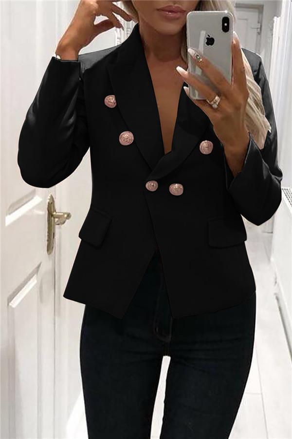 Drune | Eleganter Blazer Mit Knöpfen