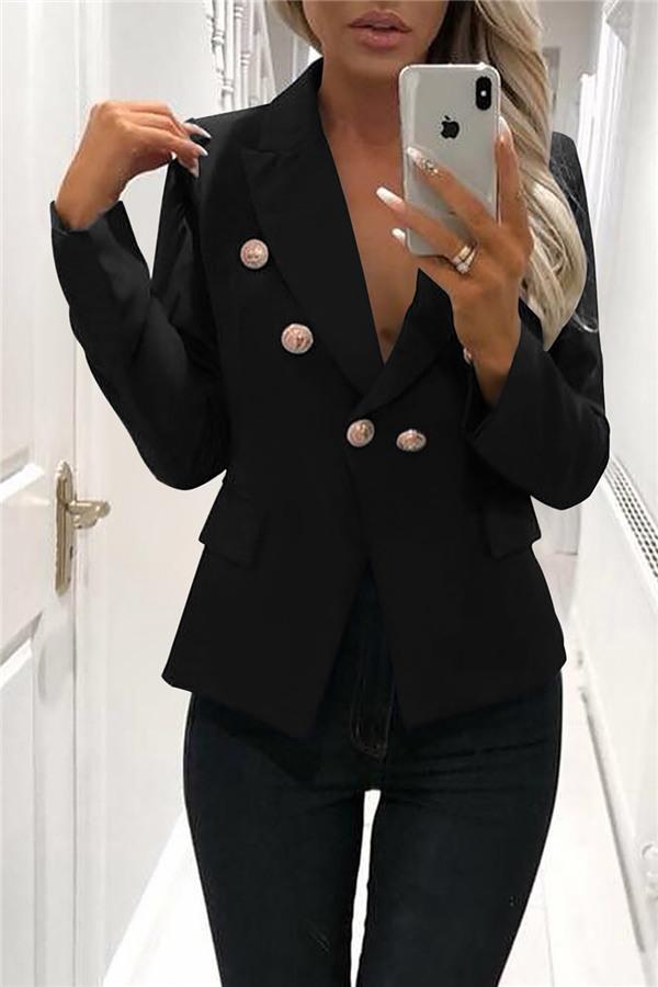 Drune | Eleganter Blazer Mit Knöpfen