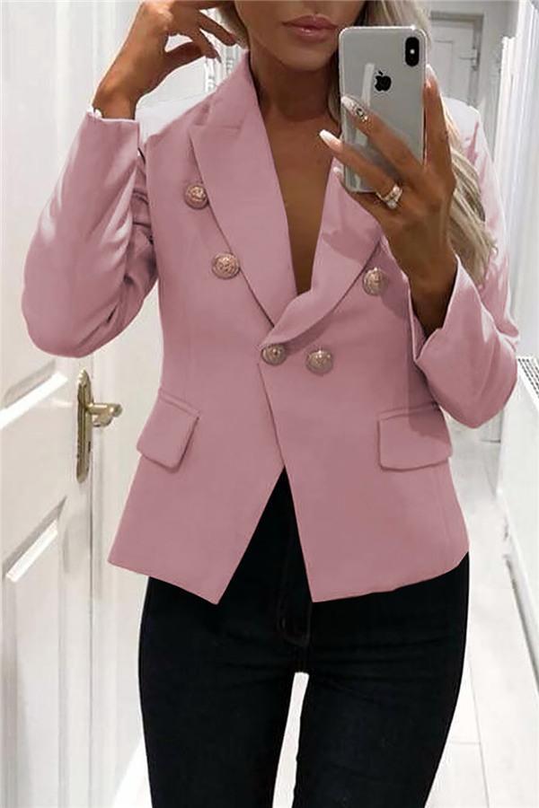Drune | Eleganter Blazer Mit Knöpfen