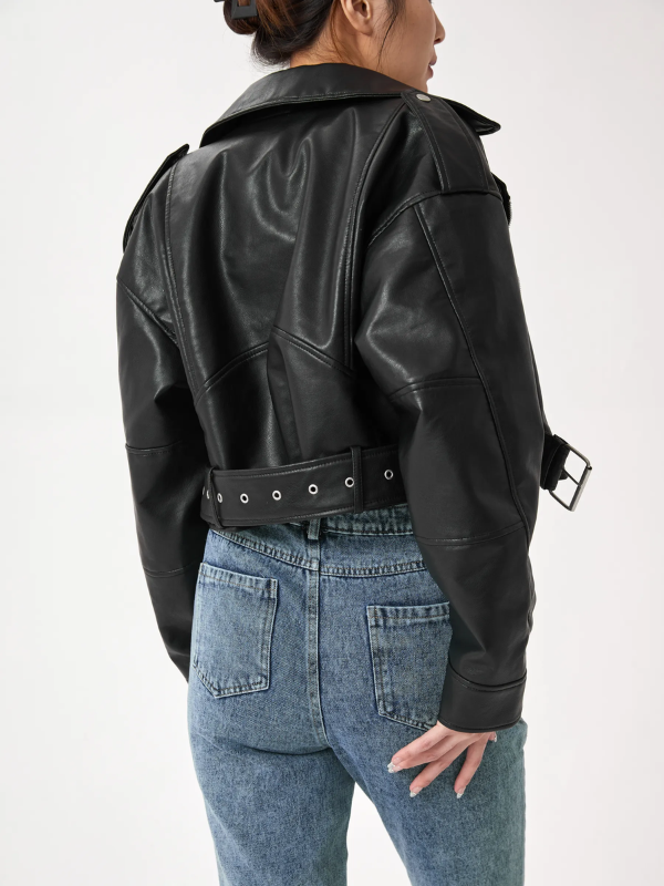 Drune | Kurz Geschnittene Bikerjacke - Vintage & Stilvoll