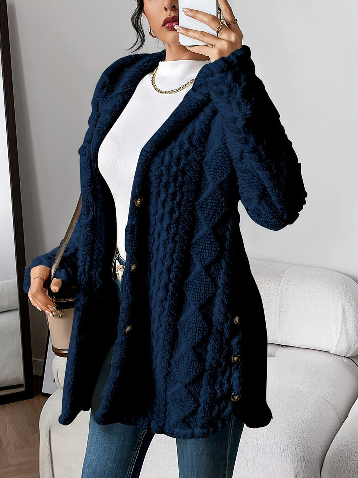 Drune | Flauschige Teddy-Hoodie-Jacke