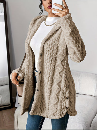 Drune | Flauschige Teddy-Hoodie-Jacke