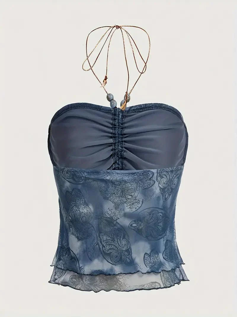 Drune | Rüschbluse mit Off-Shoulder-Schnitt