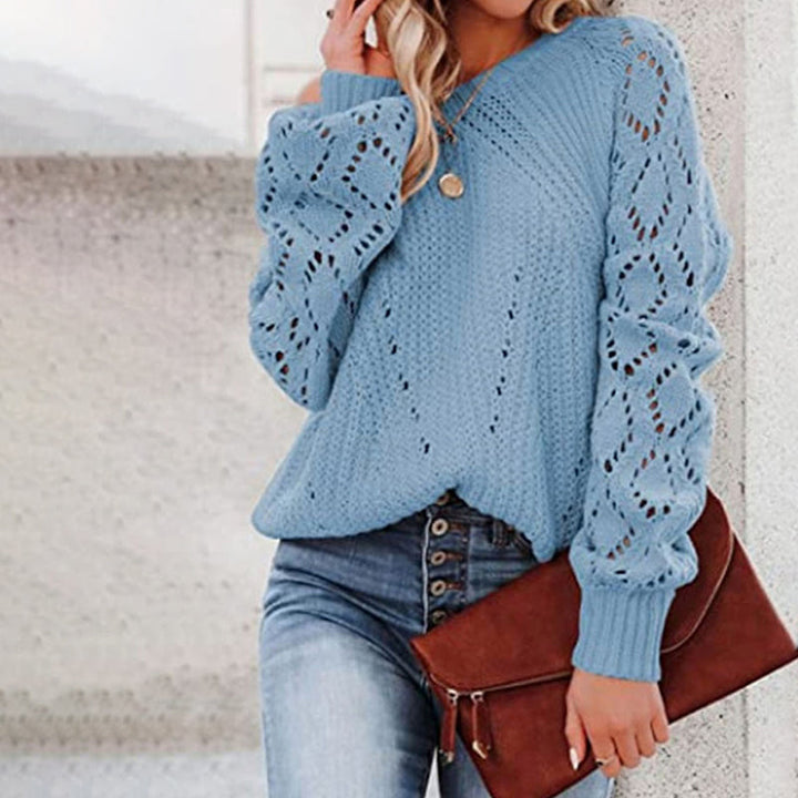 Drune | Weiche Strickjacke mit Lochmuster Acryl Komfortabel und Elegant