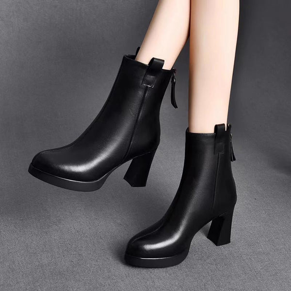 Drune | Stylische Stiefel mit Hohen Absätzen und Spitzer Zehe