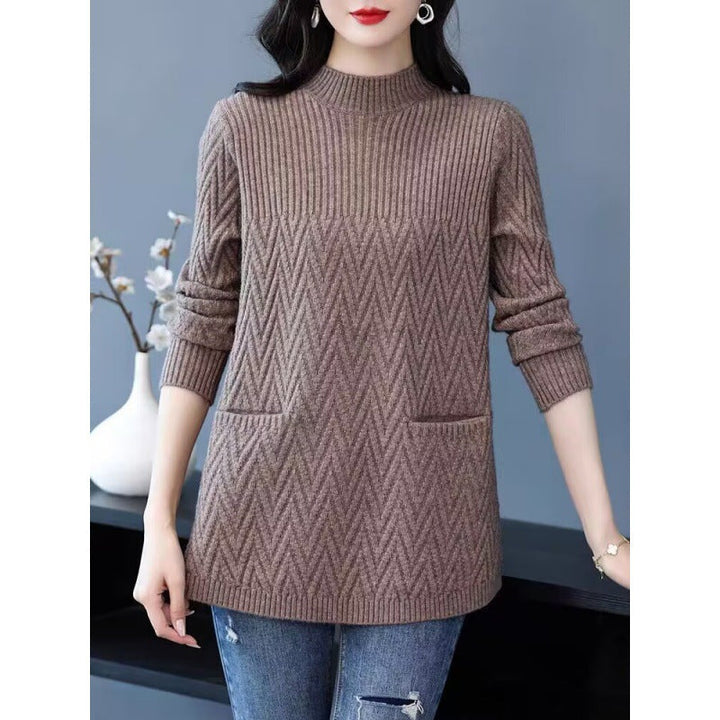 Drune | Halber Rollkragenpullover für Damen in mittlerer Länge