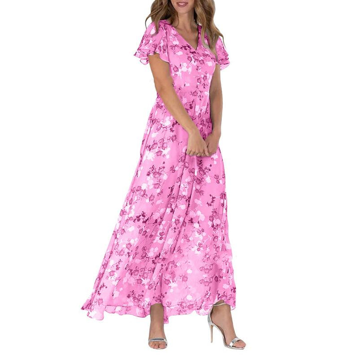 Drune | Elegantes, Blumiges Maxi-Kleid für Damen