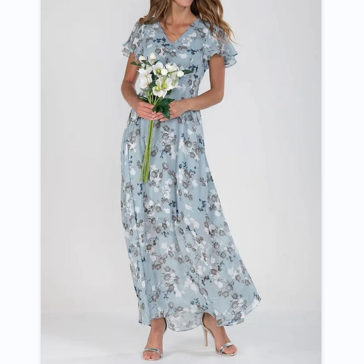 Drune | Elegantes Blumen-Maxikleid für Frauen