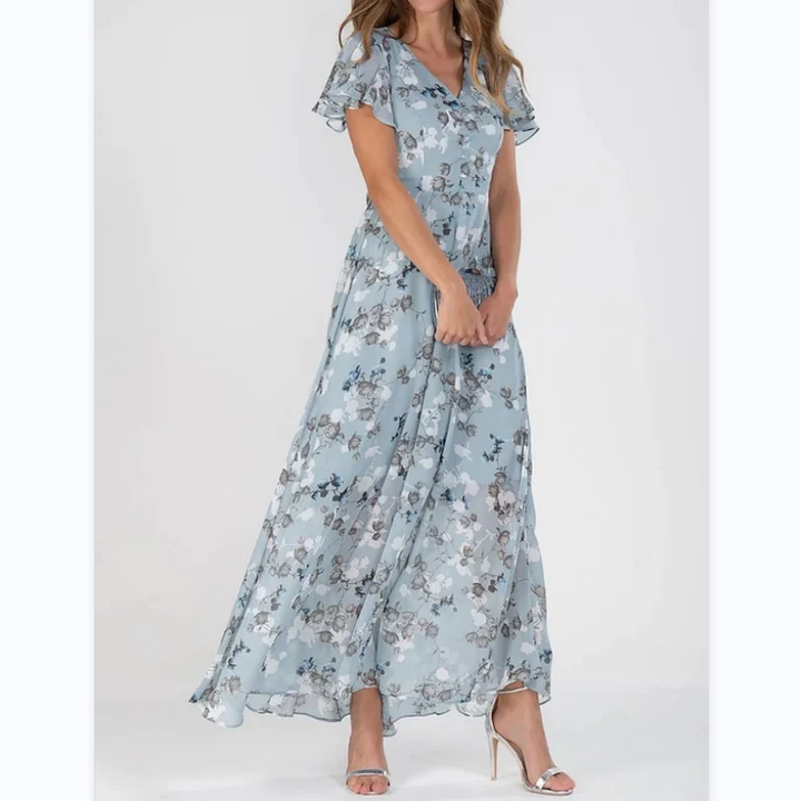 Drune | Elegantes Blumen-Maxikleid für Frauen