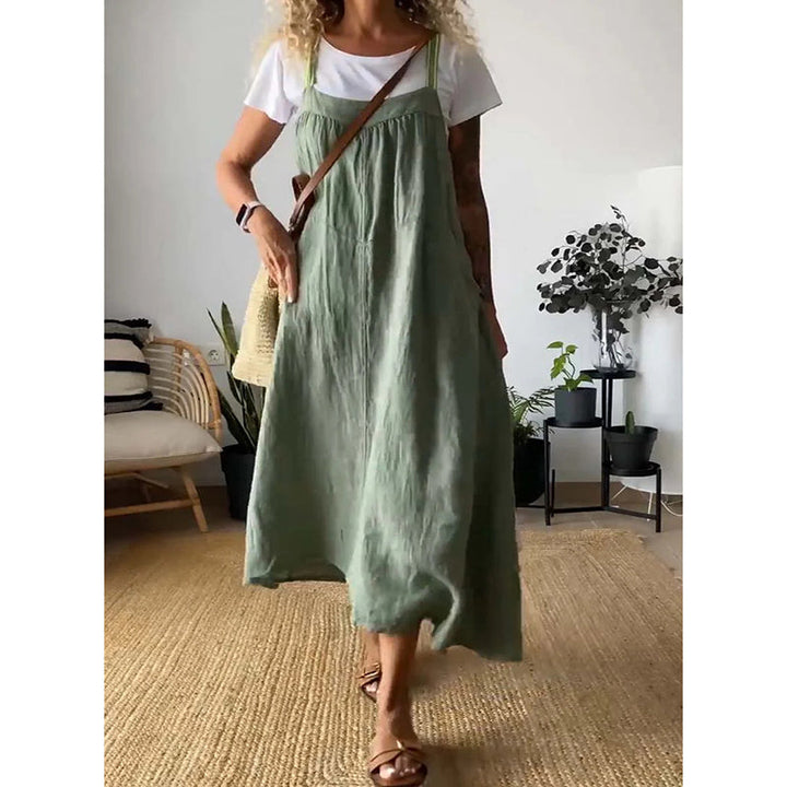 Drune | Weiche Baumwoll Leinen Kleid