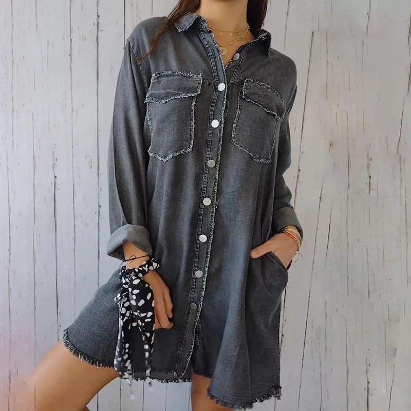 Drune | Oversized Jeanshemd
