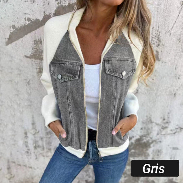 Drune | Jeansjacke mit Patchwork