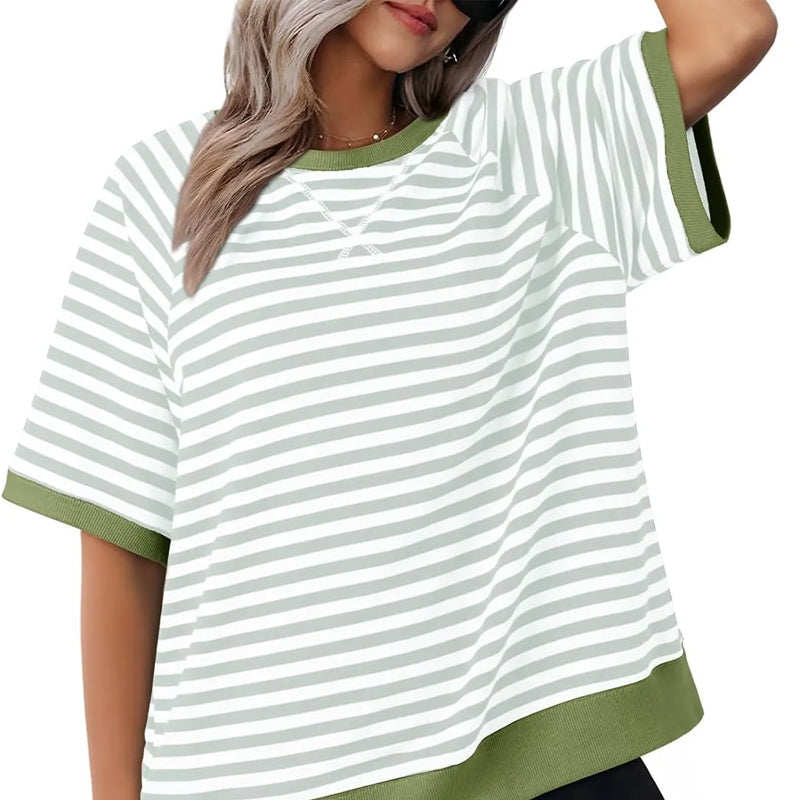 Drune | Casua Gestreiftes T-Shirt