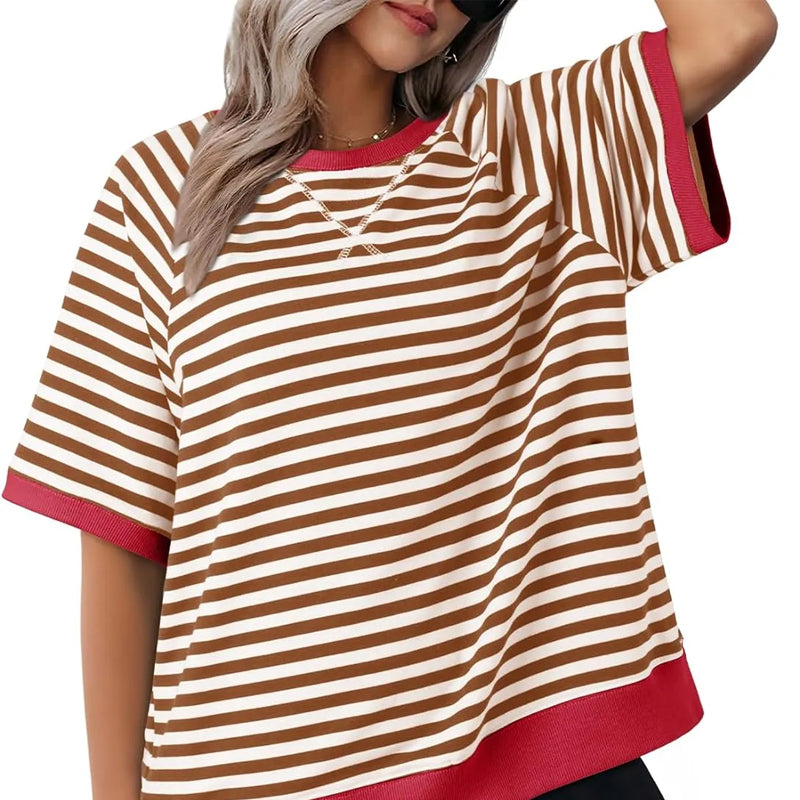Drune | Casua Gestreiftes T-Shirt