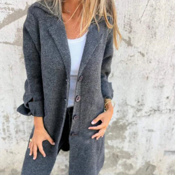 Drune | Gemütliche Mittellange Jacke mit Umgeschlagenen Manschetten