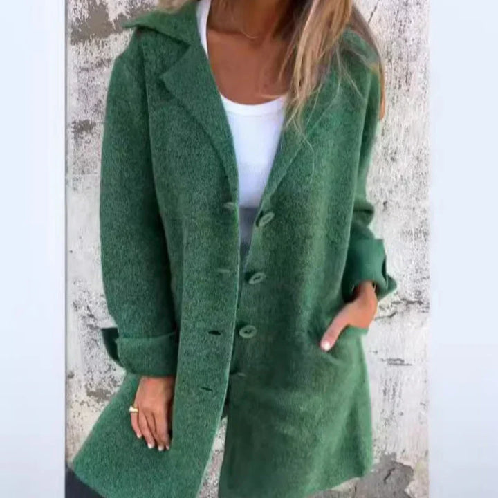 Drune | Bequeme Mittellange Jacke mit Hochgeschlagenen Ärmel