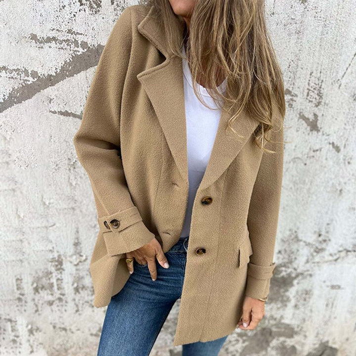 Drune | Wolle-Blend Blazer Mantel - Relaxed Fit - Minimalistisch Schick - Herbst & Winter Schicht
