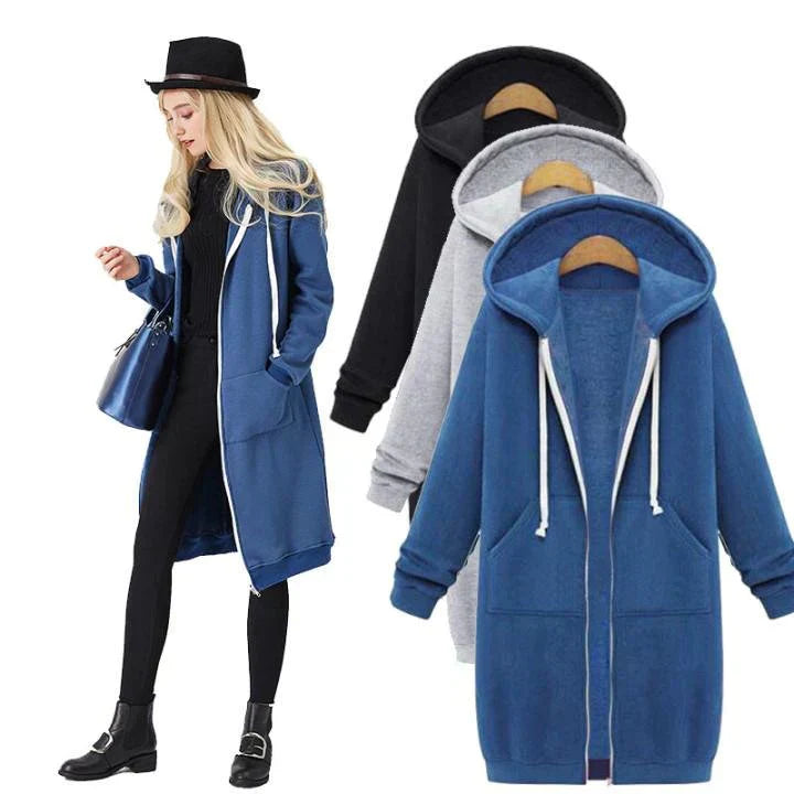 Drune | Lange Kapuzenjacke