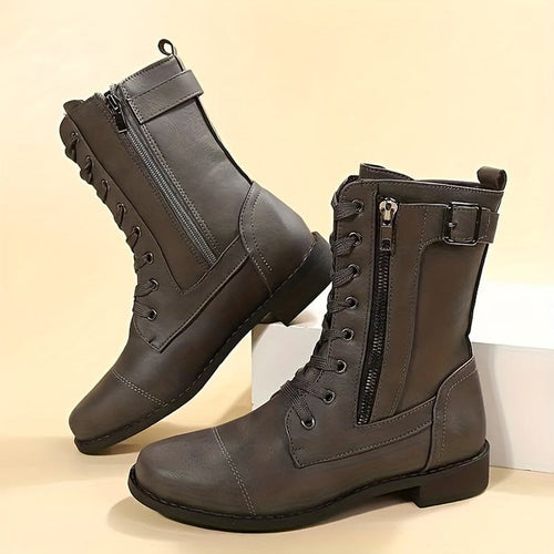 Drune | Orthopädische Stiefeletten mit seitlichem Reißverschluss