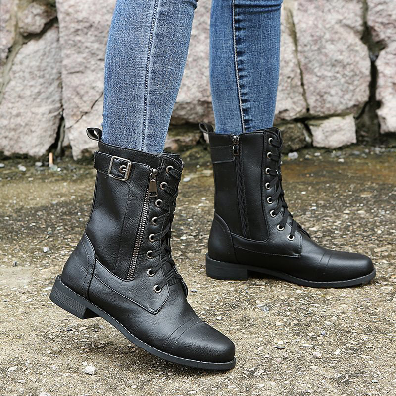 Drune | Orthopädische Stiefeletten mit seitlichem Reißverschluss