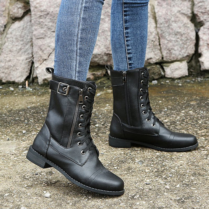 Drune | Orthopädische Stiefeletten mit seitlichem Reißverschluss
