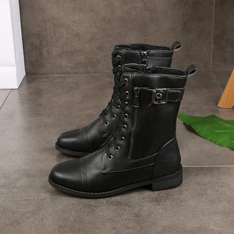 Drune | Orthopädische Stiefeletten mit seitlichem Reißverschluss