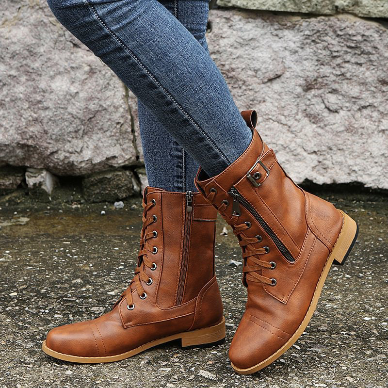 Drune | Orthopädische Stiefeletten mit seitlichem Reißverschluss