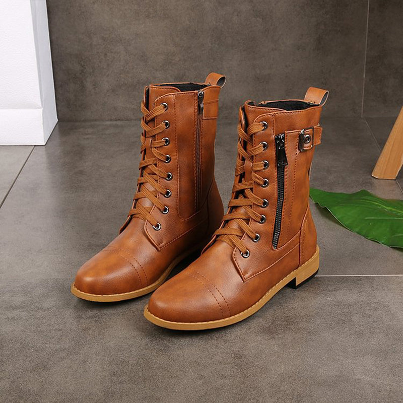 Drune | Orthopädische Stiefeletten mit seitlichem Reißverschluss