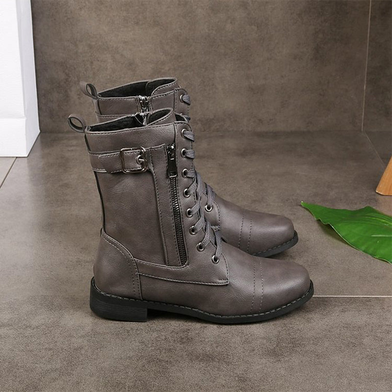 Drune | Orthopädische Stiefeletten mit seitlichem Reißverschluss