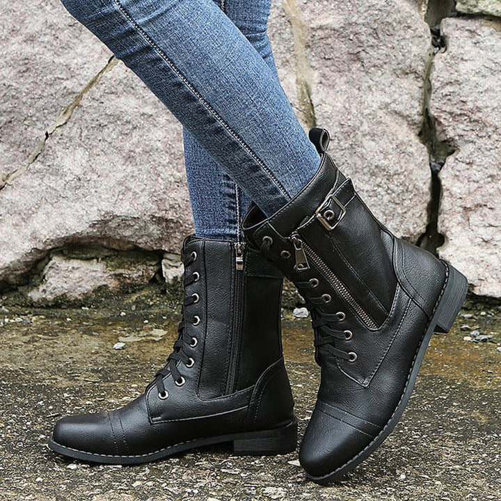 Drune | Orthopädische Stiefeletten mit seitlichem Reißverschluss