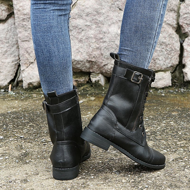 Drune | Orthopädische Stiefeletten mit seitlichem Reißverschluss