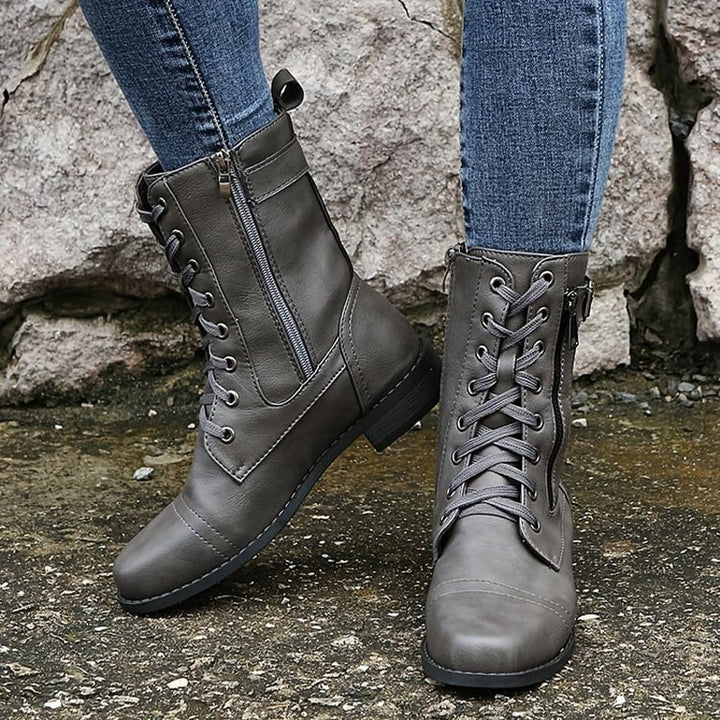 Drune | Orthopädische Stiefeletten mit seitlichem Reißverschluss