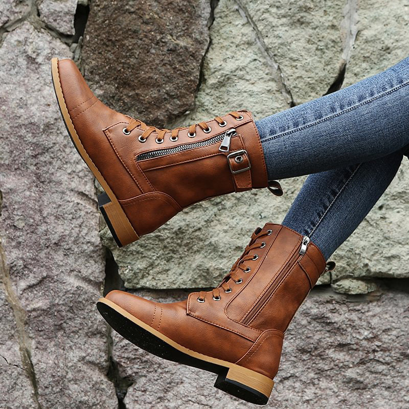 Drune | Orthopädische Stiefeletten mit seitlichem Reißverschluss