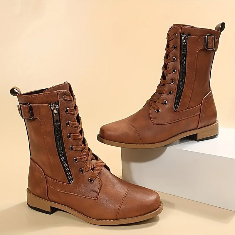Drune | Orthopädische Stiefeletten mit seitlichem Reißverschluss